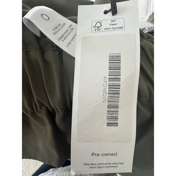 Frame Pintuck Bomber Women’s Small Army Green Zip Up - Picture 12 of 13